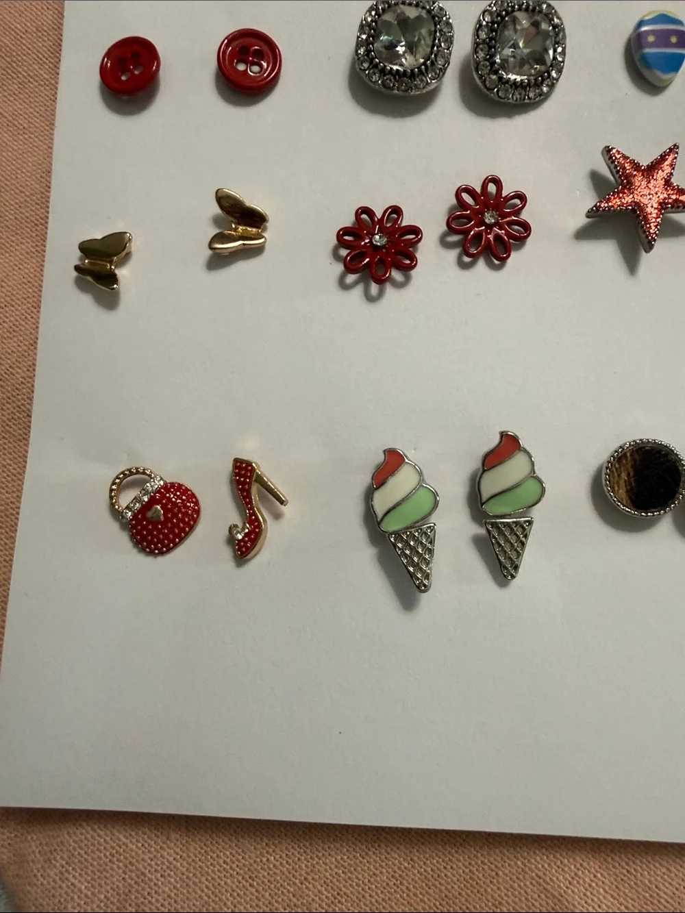 Assorted Women's Stud Earring Set - Multicolor